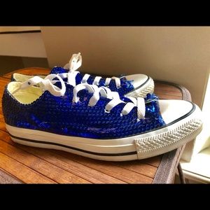 royal blue sequin converse